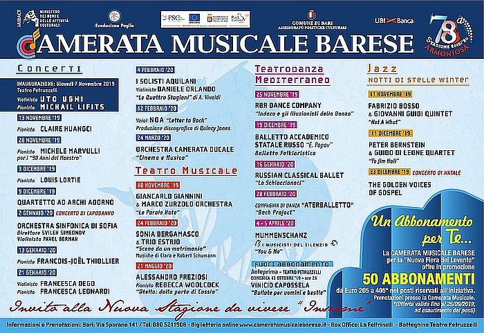 50 abbonamenti in promozione in occasione della Fiera del Levante!