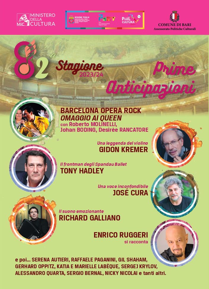 CONCERTI – DANZA – JAZZ 21 APPUNTAMENTI DI GRANDISSIMO PRESTIGIO