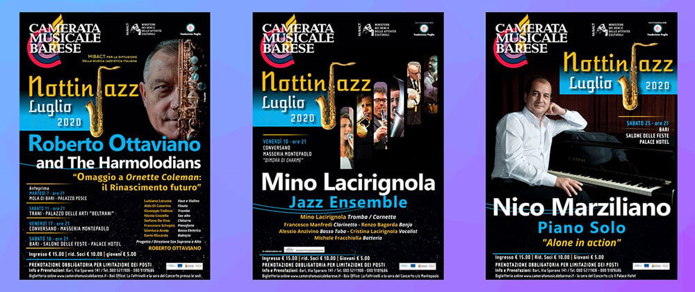 Dal 7 luglio, Notti in Jazz!