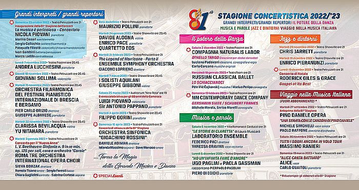 Fino al 27 settembre la nostra Promo Abbonamenti all’81° Stagione!
