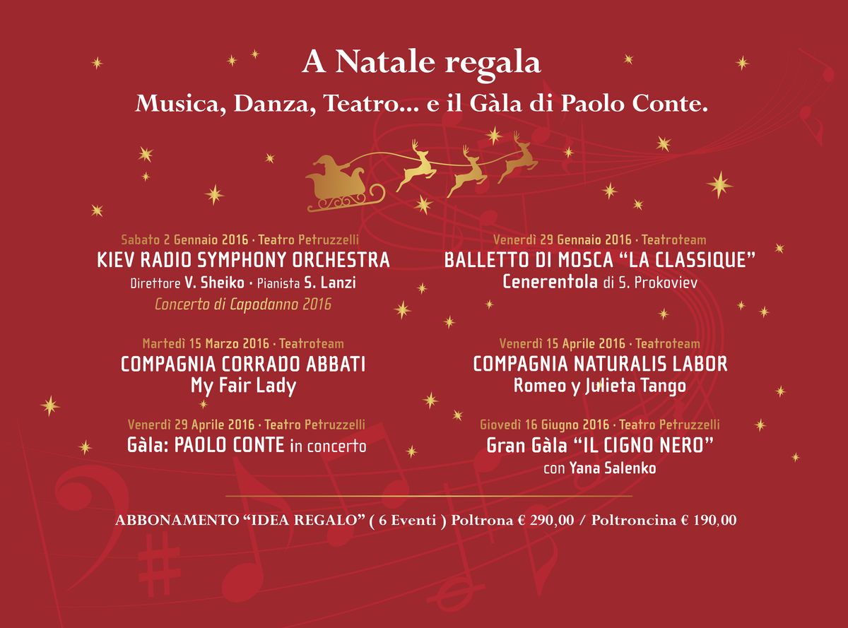 L’Idea Regalo della Camerata per un Natale ricco di emozioni!