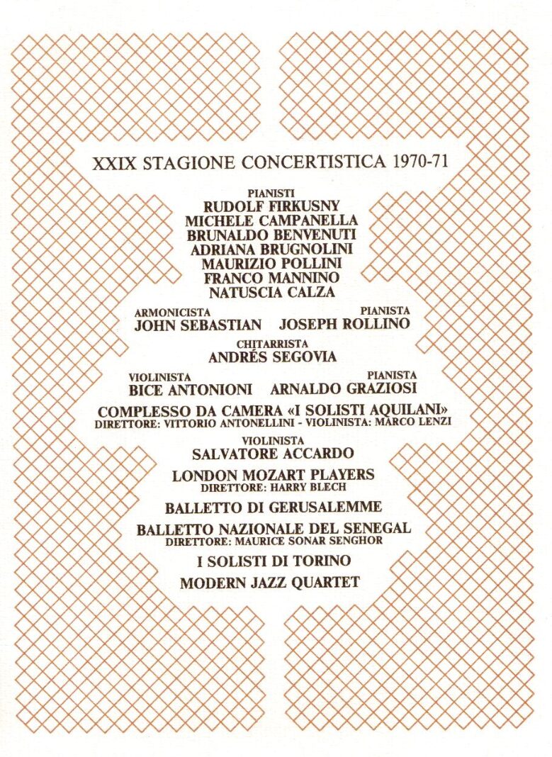 Locandina 29° Stagione