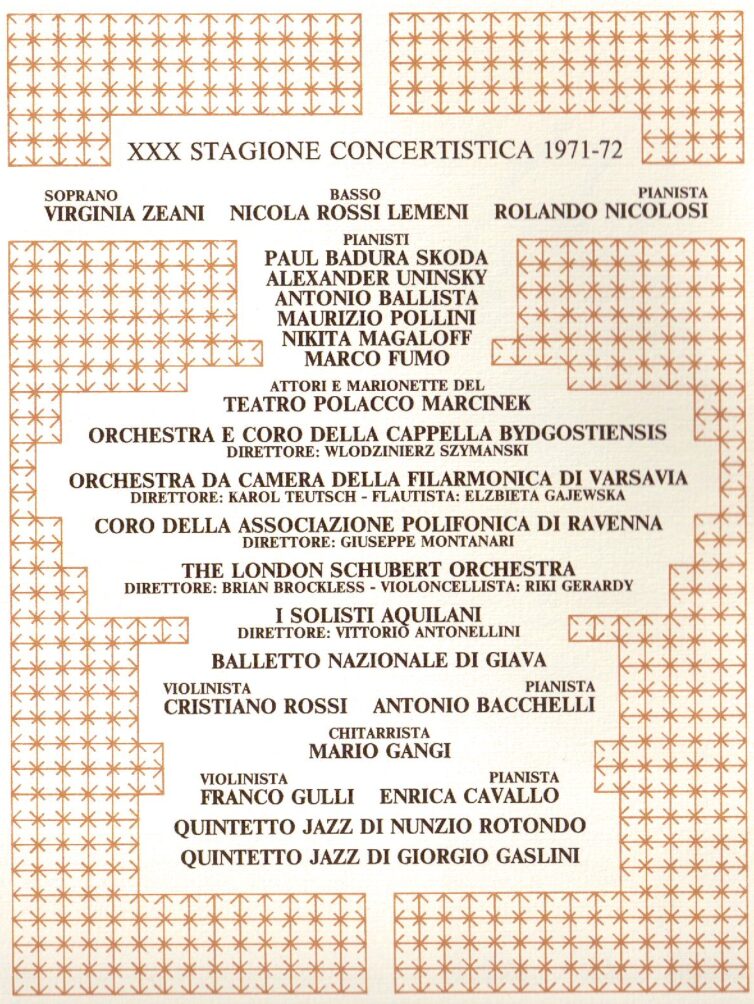 Locandina 30° Stagione