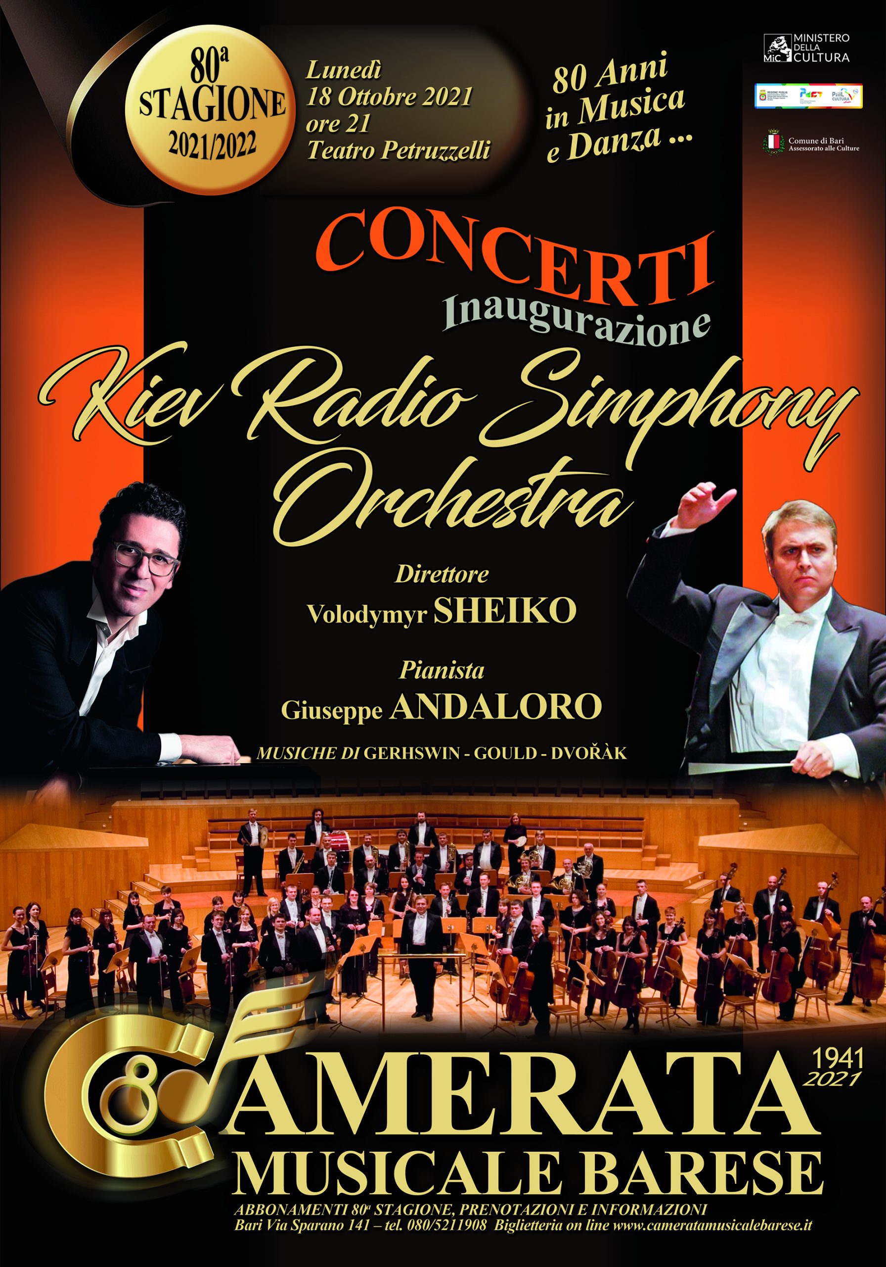 Manifesto Kiev Radio Simphony Orchestra Verticale 140×200