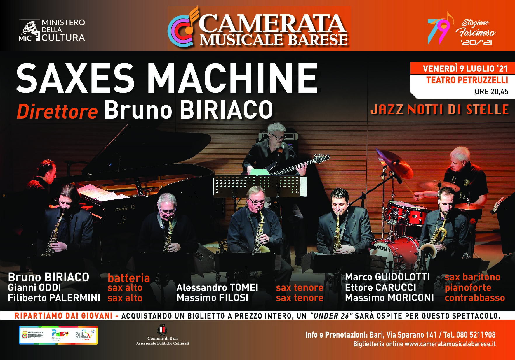Manifesto Saxes Machine orizzontale
