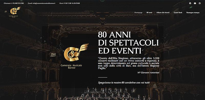 On line il sito per i nostri 80 anni!