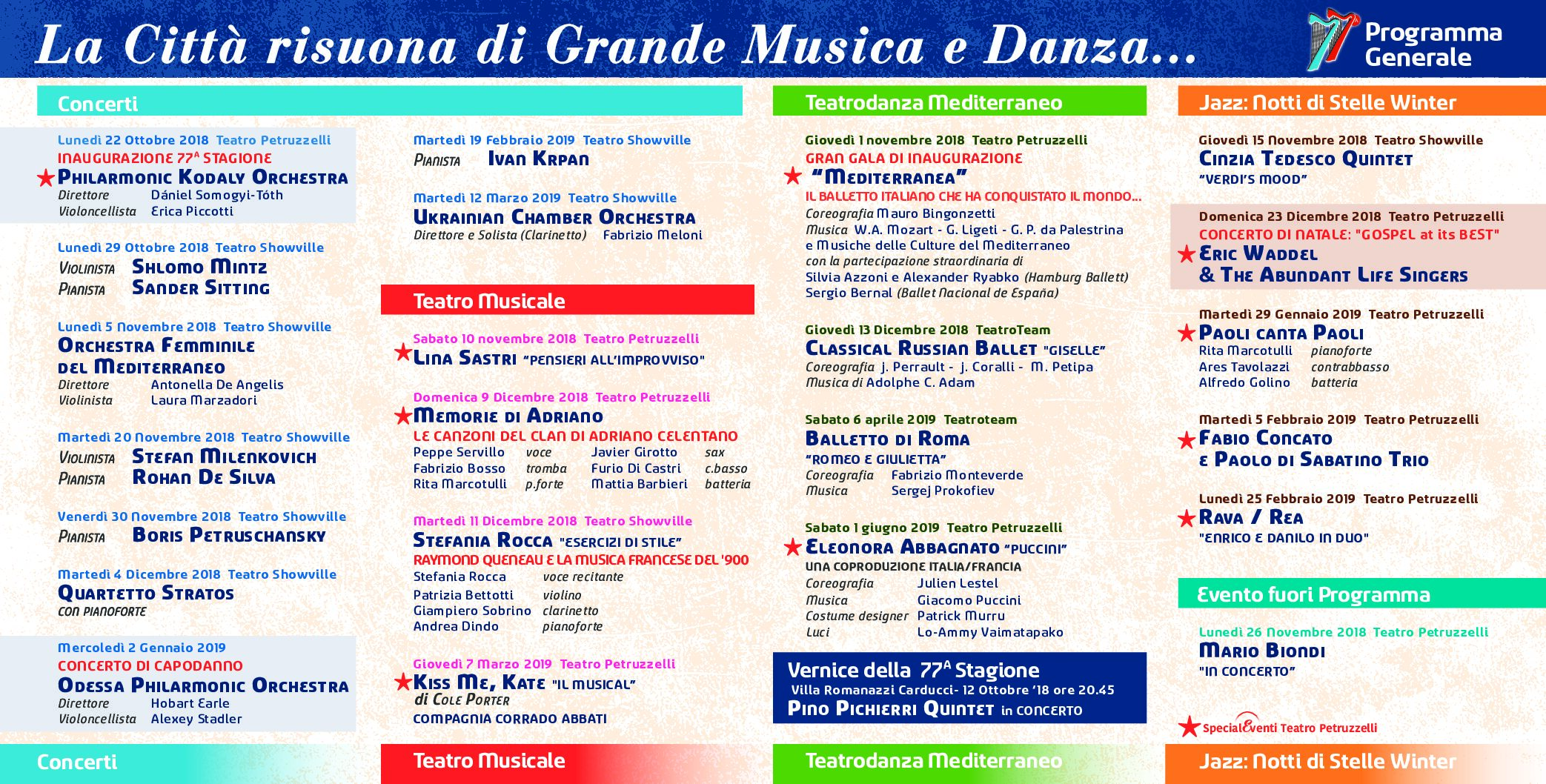 Pieghevole Programma Generale