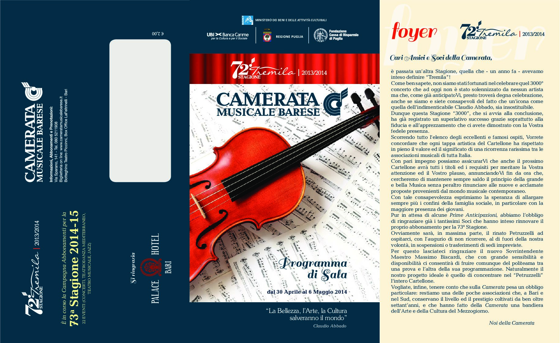 PROGRAMMA APRILE 2014