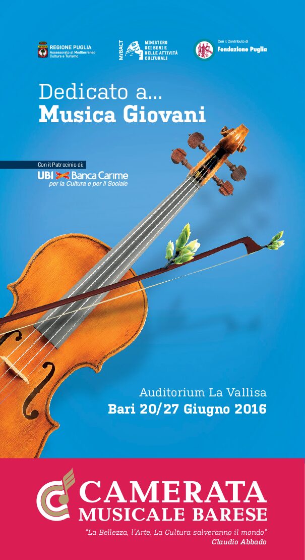 Programma “Dedicato a…Musica Giovani”