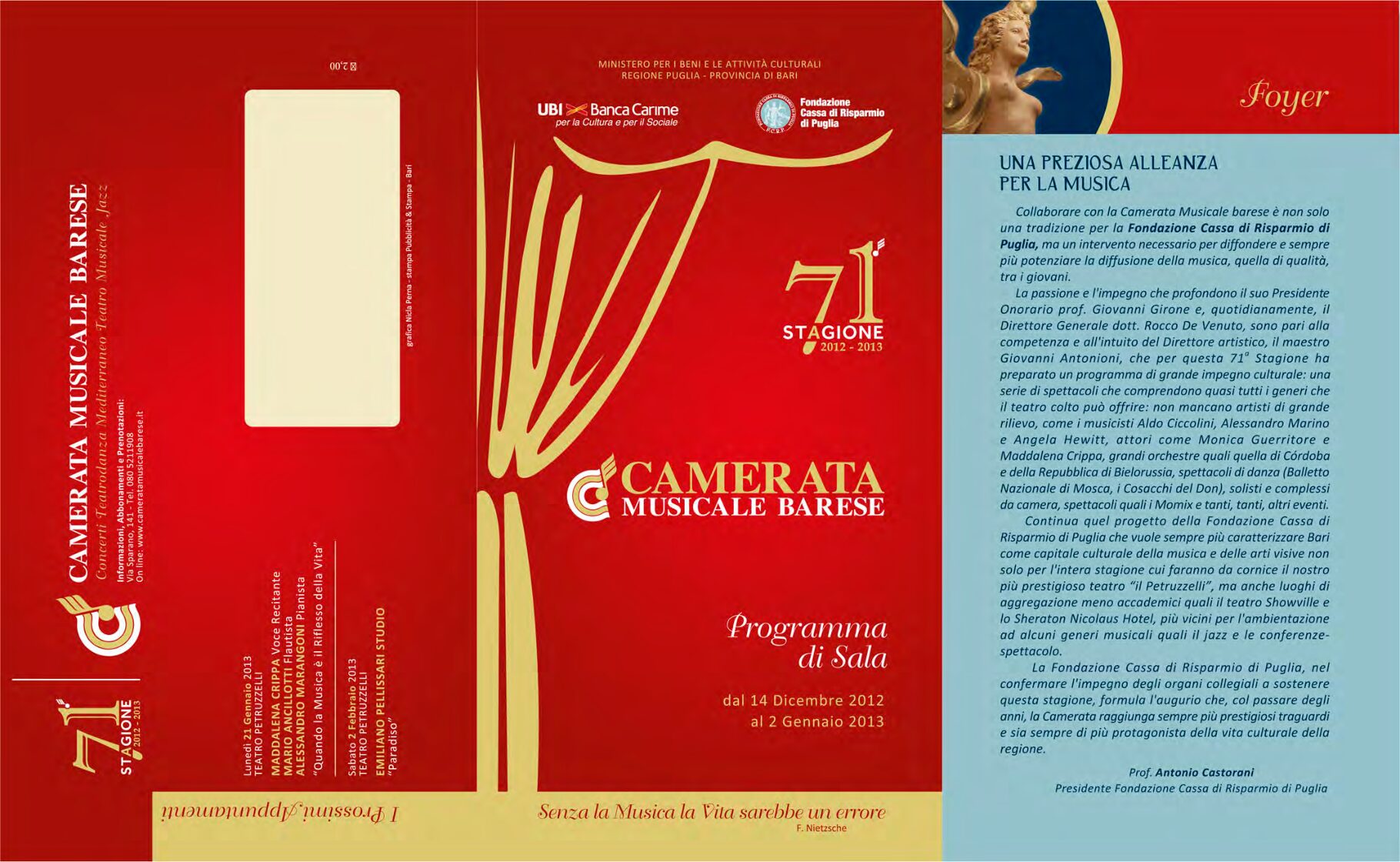 Programma Dicembre-Gennaio 2012/2013