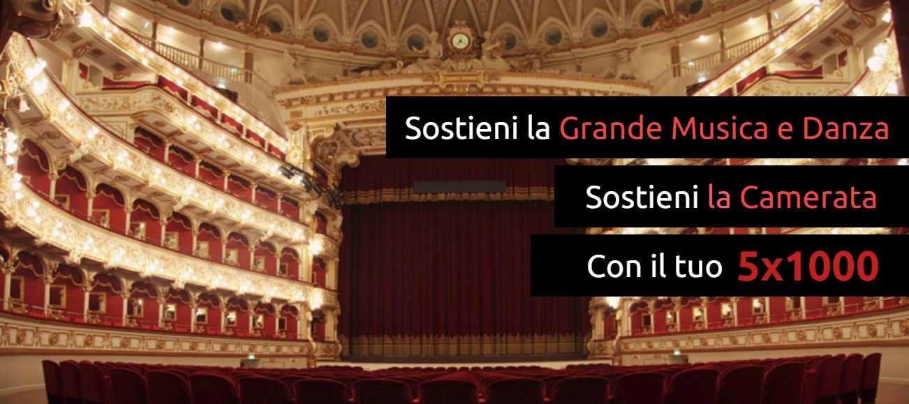 Sostieni la Camerata, sostieni la Musica e la Danza con il 5×1000